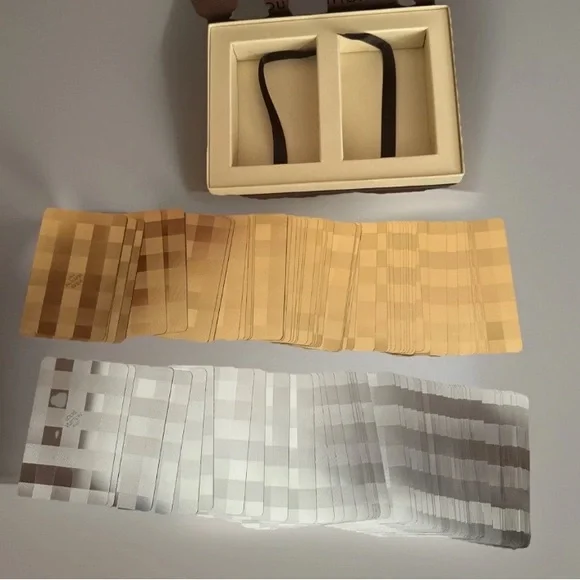 LOUIS VUITTON SUPER RARE SILVER AND GOLD VIP PLAYING CARDS. OPENED BUT NOT USED. - Picture 5 of 6